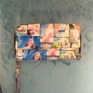 Retro Vanity Fair Pinup Girl Collage Wristlet Wallet